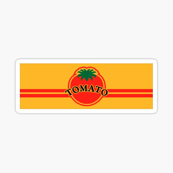 Tomato Convenience Store Logo (Yellow Background) Sticker