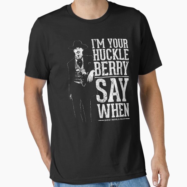 Vista previa del artículo con la obra «Soy tu Huckleberry - Di cuándo», diseñado y vendido por huckblade.