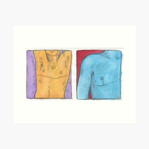 top surgery scar studies Art Print