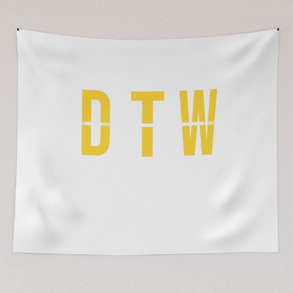 Item preview, DTW - Detroit Airport  - Michigan Airport Code Souvenir or Gift or Souvenir  designed and sold by Theodore Cory.