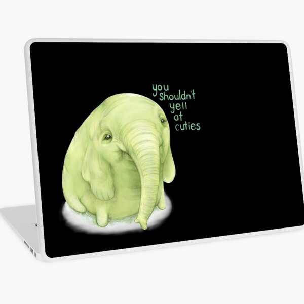 Tree Trunks quote: You shouldn't yell at cuties Laptop Skin