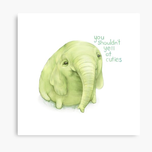 Tree Trunks Quote You Shouldn T Yell At Cuties Metal Print By Laviniaknight Redbubble