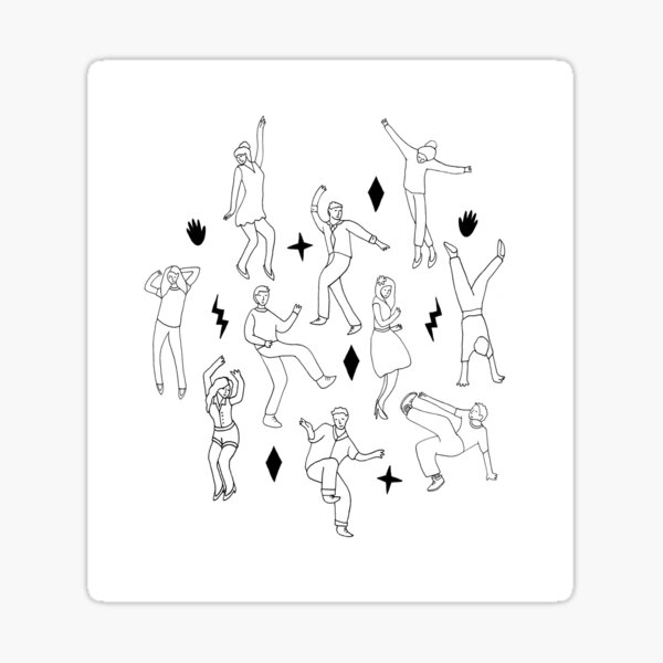 Dance Party Sticker