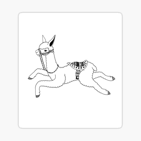Llama Face Sticker