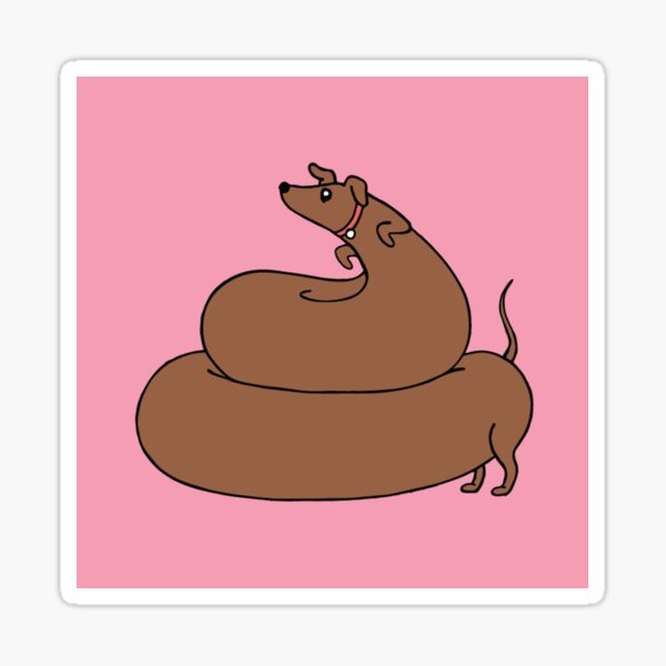 Vista previa del artículo con la obra «Poopy Weiner», diseñado y vendido por JoshKyle.