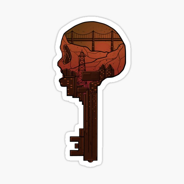 Key to the Middle of Nowhere Sticker