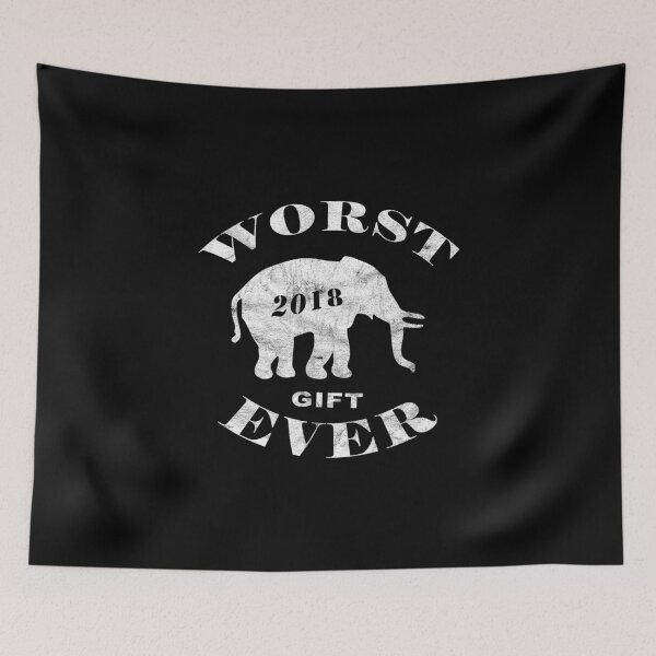 Item preview, Worst White Elephant Gift Ever 2018 Funny Distressed I Love Elephants designed and sold by KNUXX Shop.