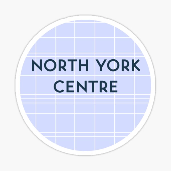 NORTH YORK CENTRE Subway Station Sticker