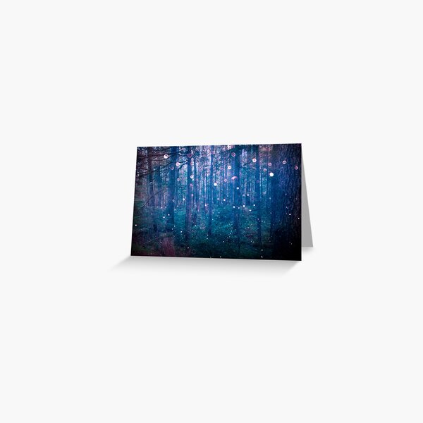 Item preview, Forest Trees Magical Path - Blue Magic in the Woods designed and sold by artcascadia.