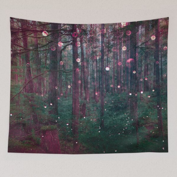 Item preview, Forest Trees Nature Walk - Magical Fairy Glow Night designed and sold by artcascadia.