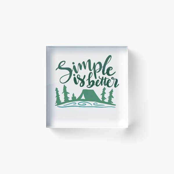 Item preview, Simple Is Better designed and sold by Anna Fok.