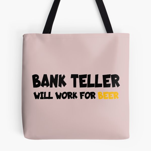 Artikelvorschau, Bankangestellte arbeitet für Bier entworfen und verkauft von teamcbd.