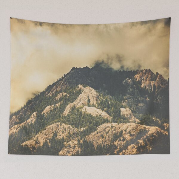 Item preview, Mountains and Forest - Vintage Mountain Peak designed and sold by artcascadia.