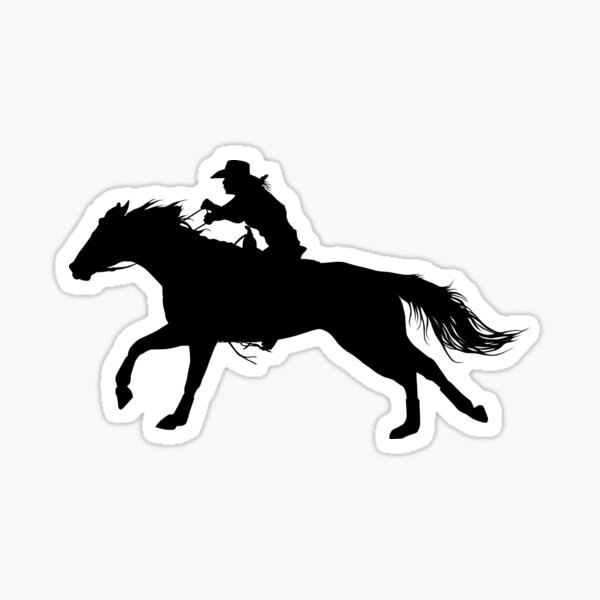 Barrel Racing Sticker Horse Sticker For Cars Horse And - Temu