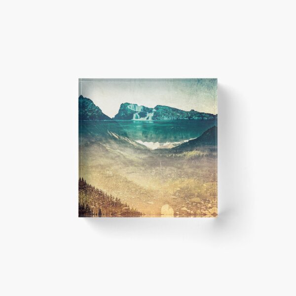 Item preview, Mountains and Forest - Glacier Lake Fog designed and sold by artcascadia.