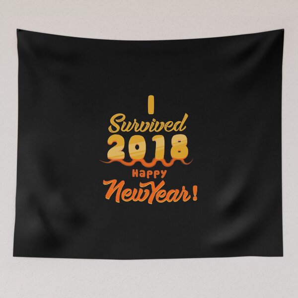 Item preview, Funny 2018 New Years Eve 2019 Happy New Year I Survived designed and sold by KNUXX Shop.