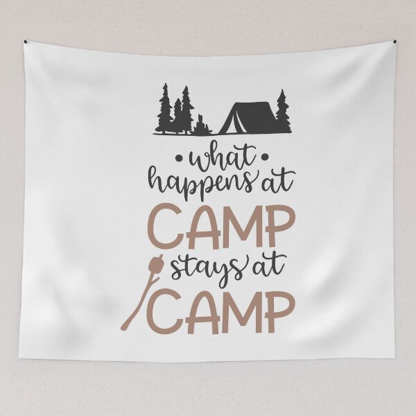 Item preview, What Happens At Camp Stays At Camp designed and sold by Anna Fok.