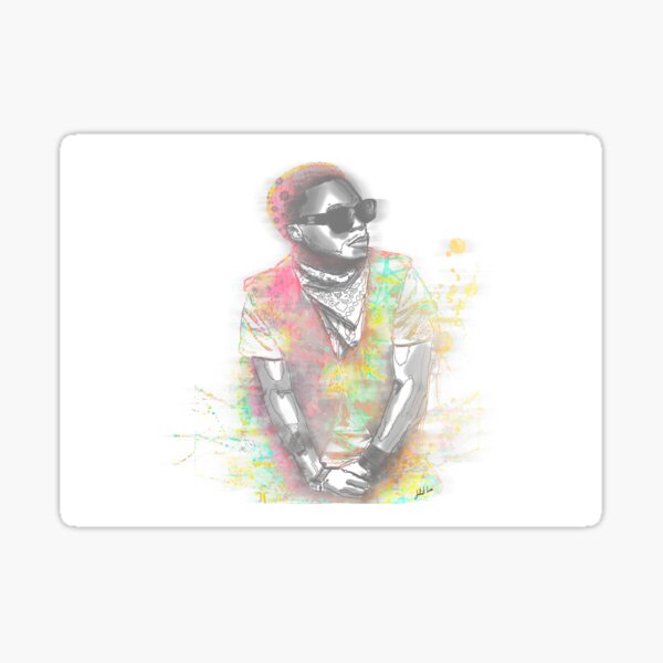 Lupe Fiasco Grey Splash Sticker