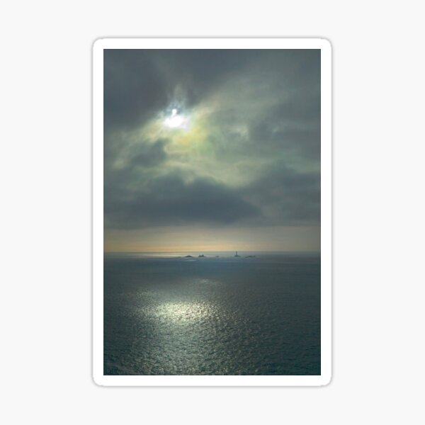 Longships Lighthouse from Sennen Cove Sticker