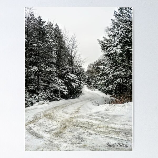 Item preview, snowy back road designed and sold by mattpetrey.