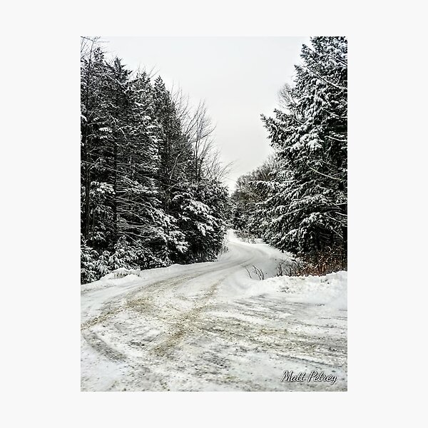 Item preview, snowy back road designed and sold by mattpetrey.