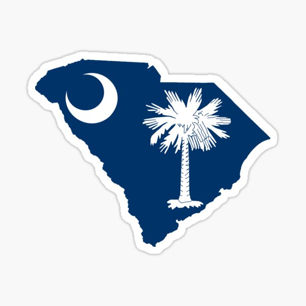 "South Carolina State Flag Logo" Sticker for Sale by ericbracewell