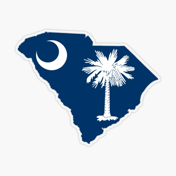 South Carolina Flag Sticker – RepYourWater