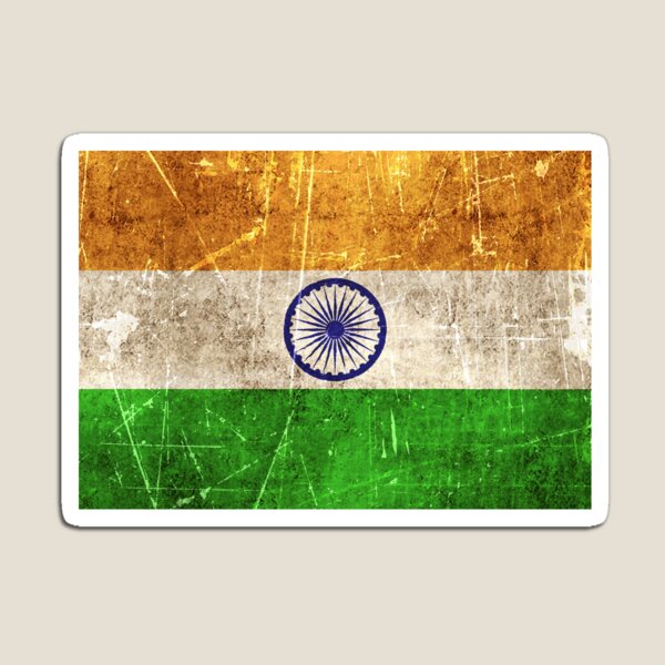 Item preview, Vintage Aged and Scratched Indian Flag designed and sold by JeffBartels.