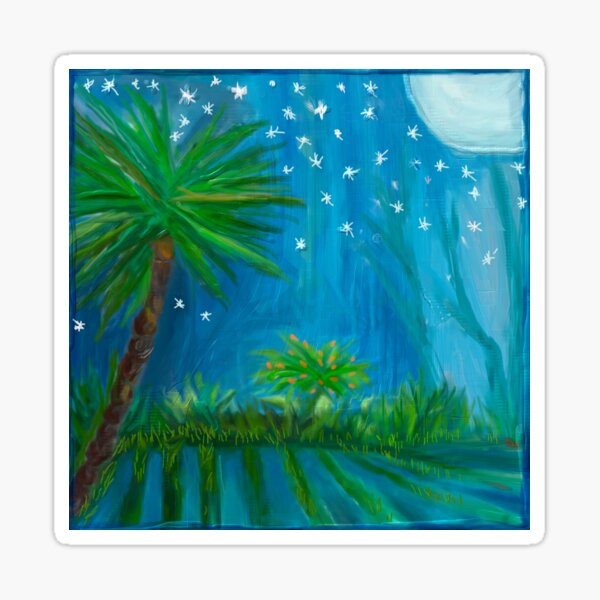 Tropical Fields 1 Sticker