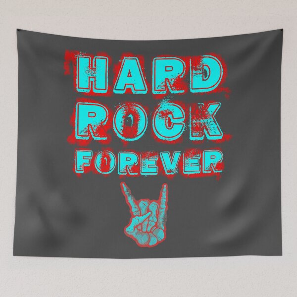 Item preview, HARD ROCK FOREVER! - rock horns colors - digital paint by Iona Art Digital designed and sold by IonaArtDigital.