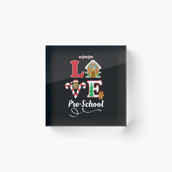 Item preview, Christmas Holiday Teacher Student Gift Love Pre School Gingerbread designed and sold by Sapphire Star.
