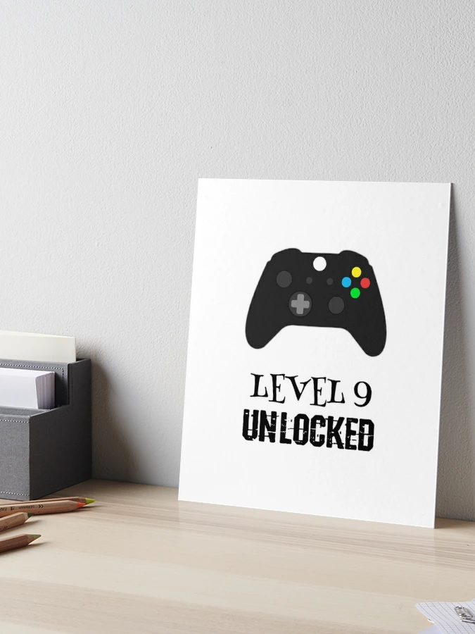 Birthday Celebration Level 8 Unlocked, Video-Game Gaming Controller Poster  for Sale by treasures83