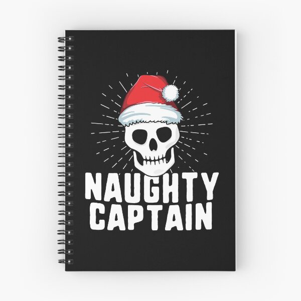 Item preview, Naughty Captain Skull Christmas T-Shirt Sailing Sailor Boat designed and sold by 14thFloor.
