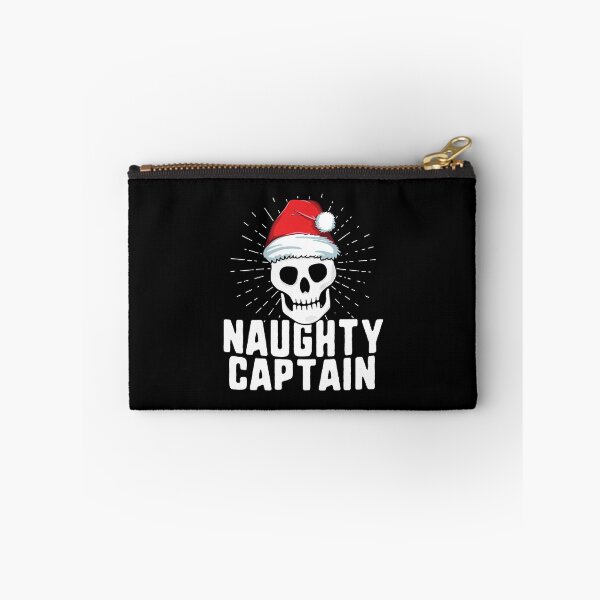 Item preview, Naughty Captain Skull Christmas T-Shirt Sailing Sailor Boat designed and sold by 14thFloor.