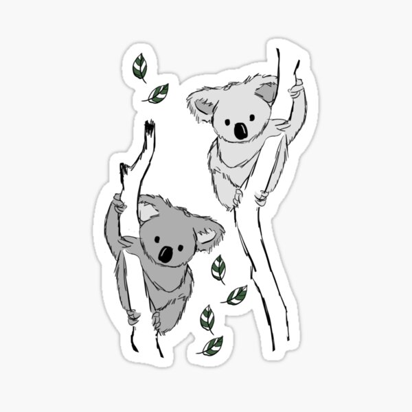 koala? i've never seen her-bi-vore! Sticker