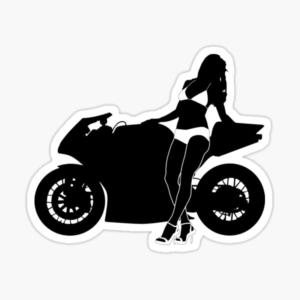  Stickers Decal Sexy Naked Woman Decorative Motorbike Bicycle  Vehicle A (3 X 2.11 Inches)