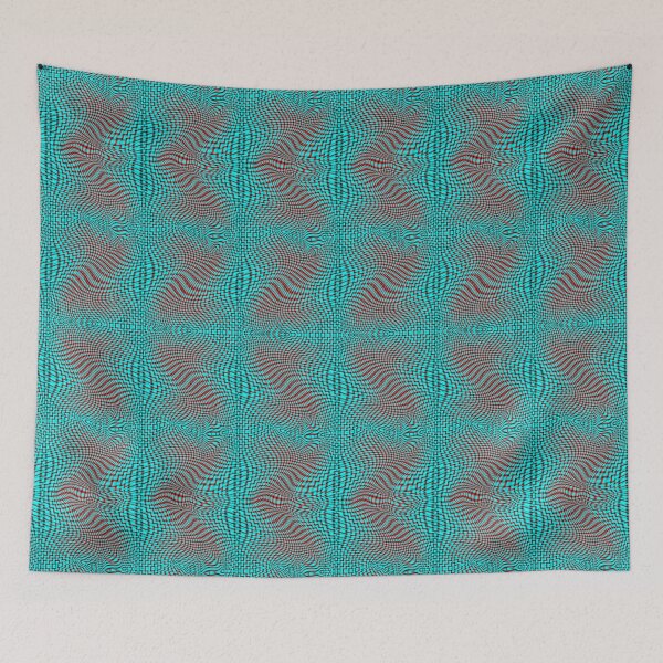 Item preview, Twisted squares in sky blue and red, and different format designed and sold by ShapesColors.
