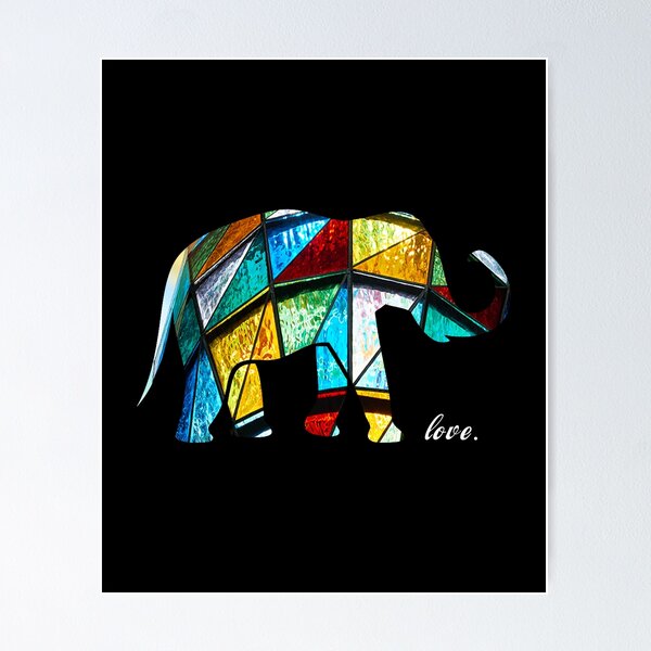 Item preview, Stained Glass Elephant Gift designed and sold by drwigglebutts.