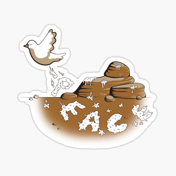 Peace Messenger (brown) Sticker