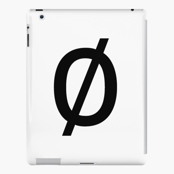 Empty Set - Unicode Character “∅” (U+2205) iPad Snap Case