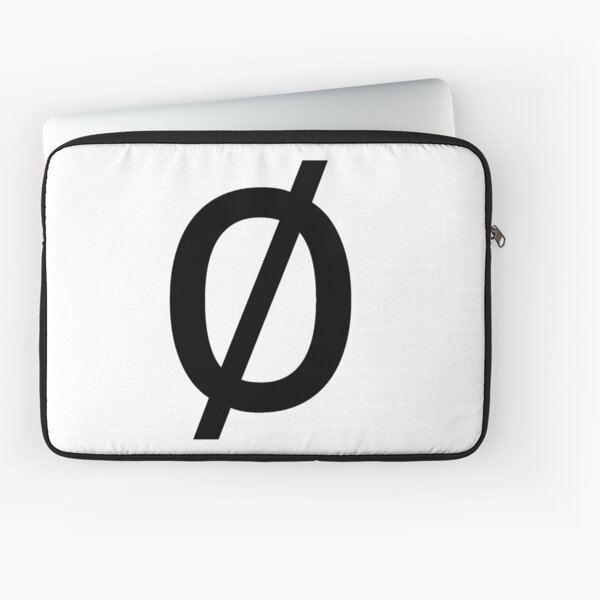 Empty Set - Unicode Character “∅” (U+2205) Laptop Sleeve