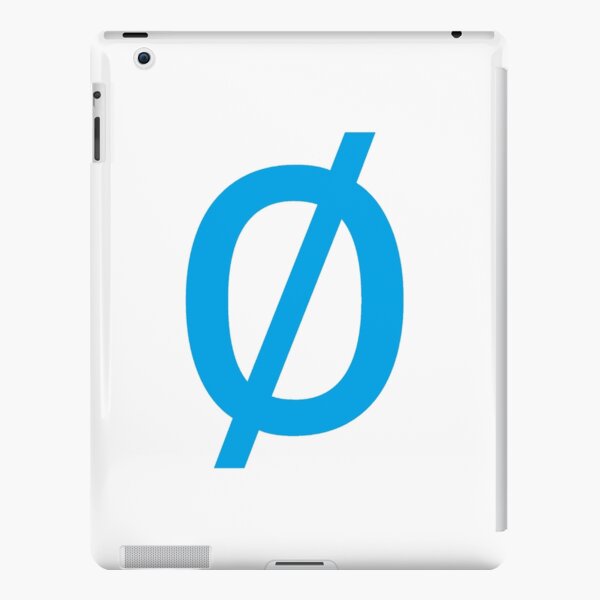 Empty Set - Unicode Character “∅” (U+2205) Blue iPad Snap Case