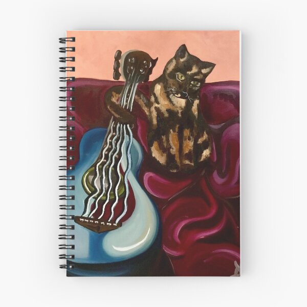 Item preview, Pintura de guitarra de gato designed and sold by Dee Creates Art .