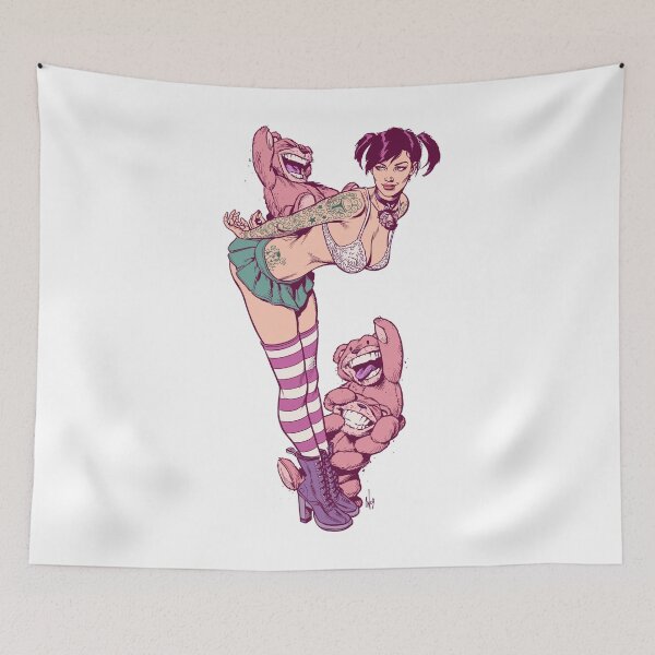 Item preview, Jumping Teds, Shrunken Heads and Punk Co-eds designed and sold by Chris Wahl.
