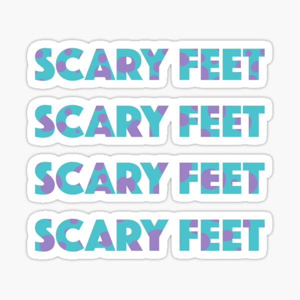 Sulley Scary Feet Monsters Inc Text Sticker