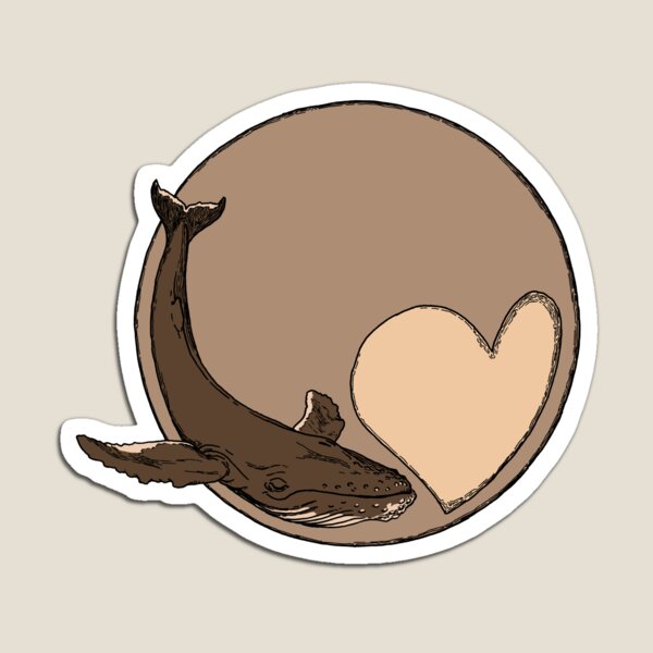 Pluto: Whale and Heart Magnet