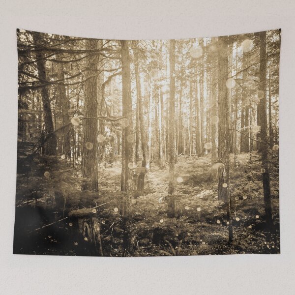 Item preview, Forest Trees - Vintage Sepia Magical Lights Woods designed and sold by artcascadia.