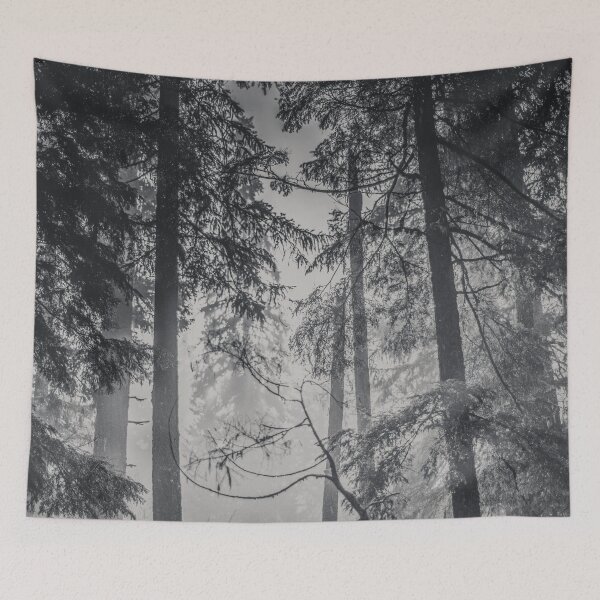 Item preview, Nature Forest - Black and White Trees in Winter designed and sold by artcascadia.