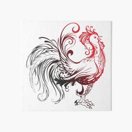 Red Rooster Art Board Print