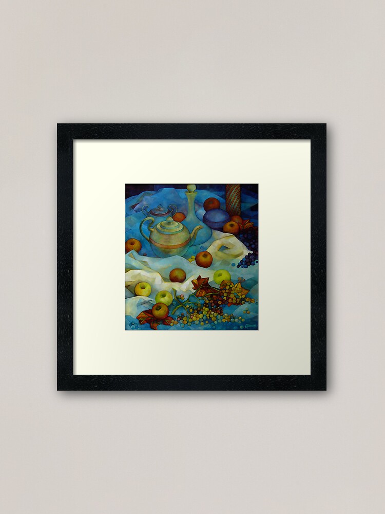 Alternate view of blu still life Framed Art Print